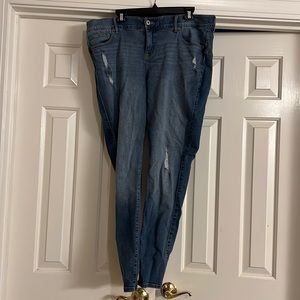 TORRID - Premium Distressed Jeans with Tummy Slimming.